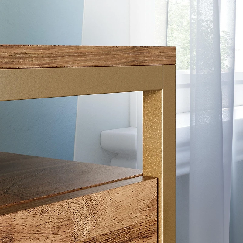 Sauder® Collection International Lux Classeur latéral, Finition Sindoori Mango®, 428211