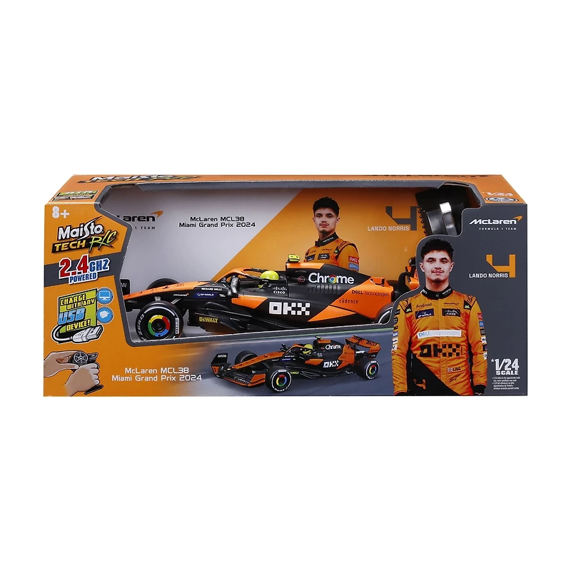 Maisto Tech Remote Control 1:24 McLaren MCL38 (2024) - Norris #4