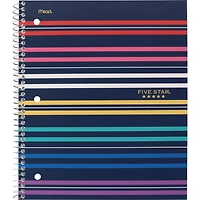 Five Star 3-Subject Preppy Day Notebook