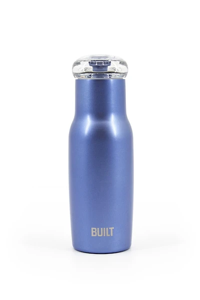 Built 14oz Double Walled Tritan Flip Top Mug Blue