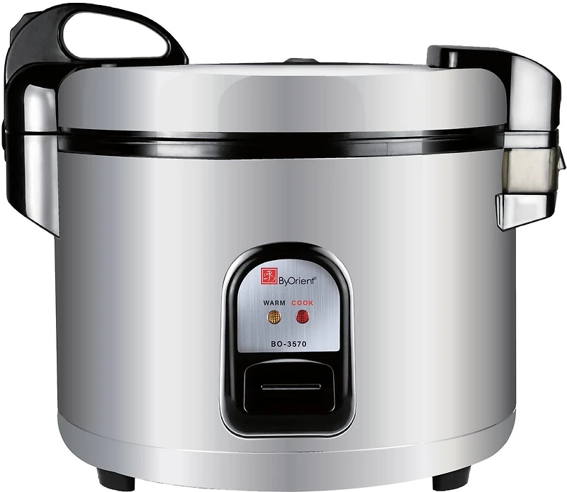 ByOrient 6,3 L / 70 tasses Cuiseur à riz et réchaud commercial de luxe BO-3570
