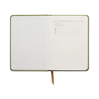 Think Ink Book Cloth Hardcover Green with Gold Sparkle Journal - 5.25” x 7.25", 160 Pages, Perfect For Teens and Adults at Home, School, or Work