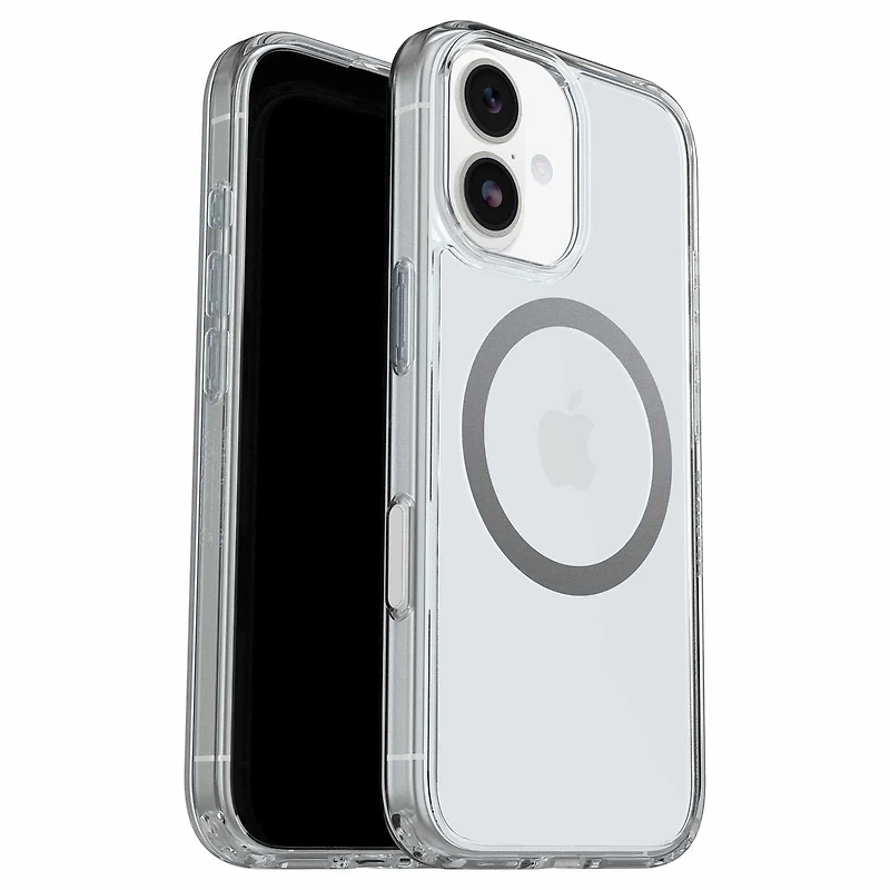 OtterBox Étui Symmetry Clear MagSafe avec Contrôle de la Caméra Clear with Bleu Tint (Clear) pour iPhone 17 Pro Max