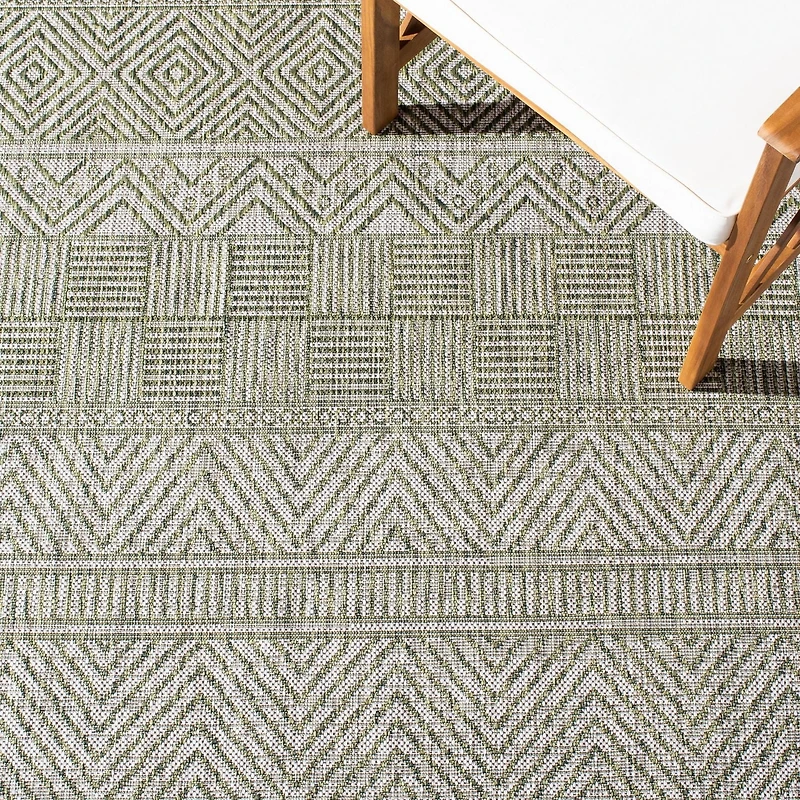 SAFAVIEH Courtyard Altan Tapis Intérieur/Extérieur à Chevrons