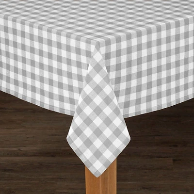 Fabstyles Country Check Tablecloth Farmhouse Decor For Indoor/Outdoor Use, Picnics, BBQ’s, Potlucks, Summer Events, Living and Dining Room, Sizes: 54" x 72" - 60" 120"