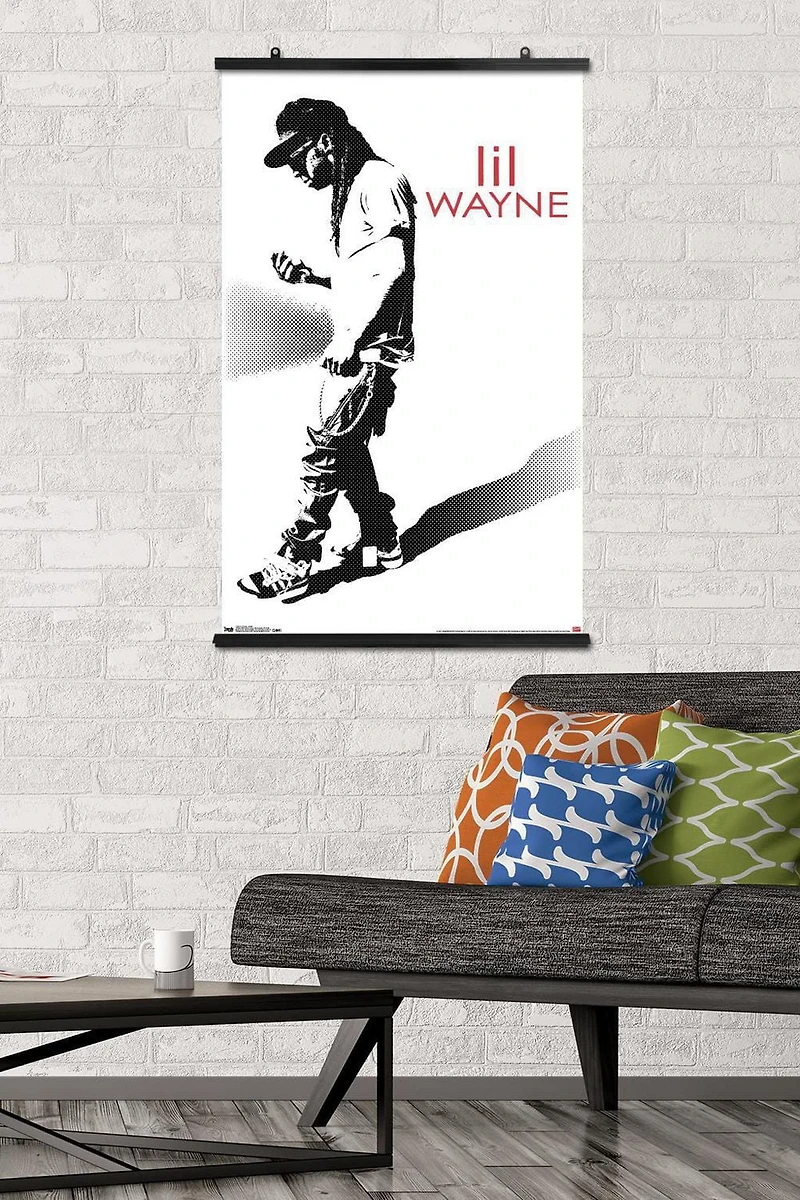 Lil Wayne - Hustle Wall Poster, 14.725" x 22.375" Framed