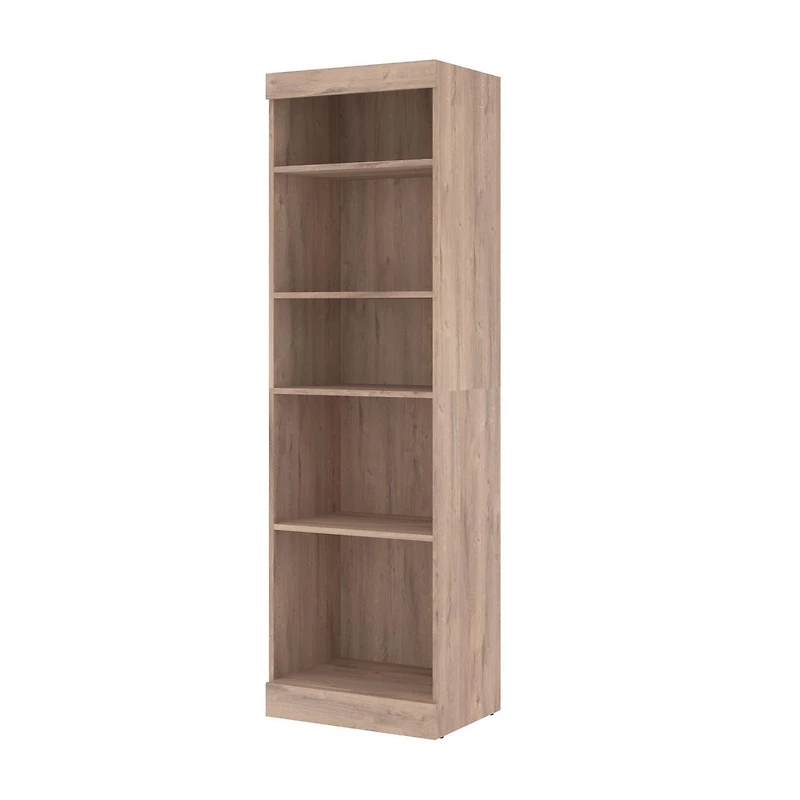 Bestar Pur 25W Shelving Unit in rustic brown