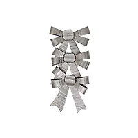 3Pc Bows Brillants (Argent) - Ensemble De 6