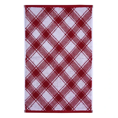 Holiday Time Plaid Hand Towels, 2-Pack