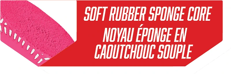 Future Stars Rubber Baseballs - Pink with White Printed Stitching