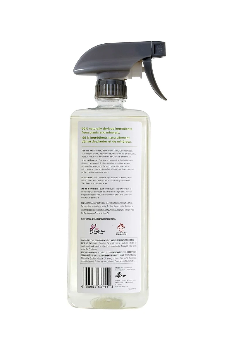 Nature Clean Multi-Surface Cleaner Spray with Lime Tea Tree 740ml