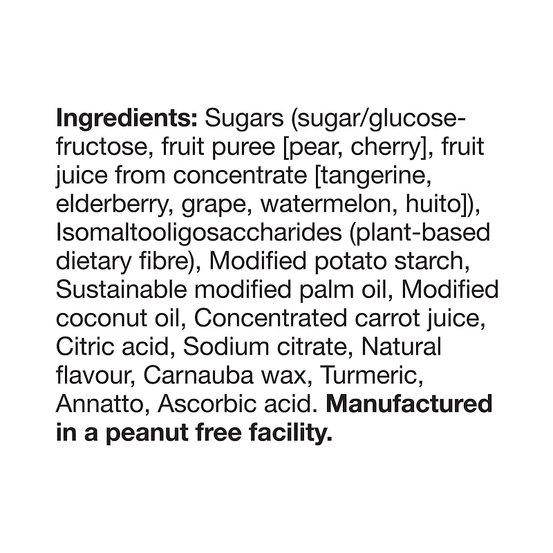 REALFRUIT 33% Less Sugar Sunshine Smash, Dare Real Fruit Candy, 120 gr