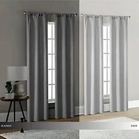 Mainstays 4 panneaux de rideau occultants en son genre, ensemble de 4, blanc, 28 po L x 84 po L