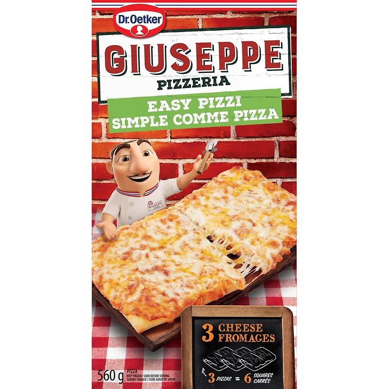 Dr. Oetker Giuseppe Pizzeria simple comme pizza 3 fromages 560 g