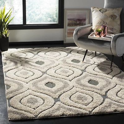 Safavieh  Florida Declan Tapis Géométrique Shag