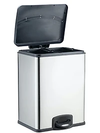 hometrends Stainless Steel Recycling Bin, 36 Litre