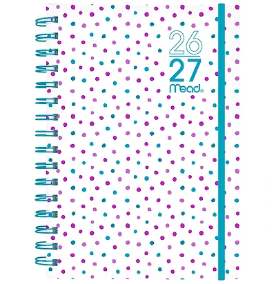 2026-2027 Mead Color Pop Dot Small Weekly and Monthly Academic Year Planner