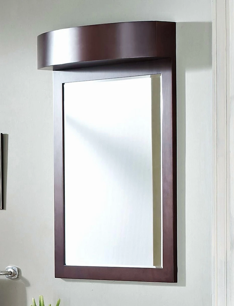 Imaginations Américaines 24-po. W Wood Mirror Coffee