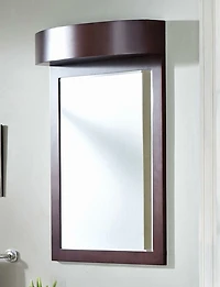 Imaginations Américaines 24-po. W Wood Mirror Coffee