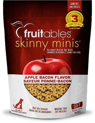 Fruitables Skinny Minis Apple Bacon Soft Dog Treats