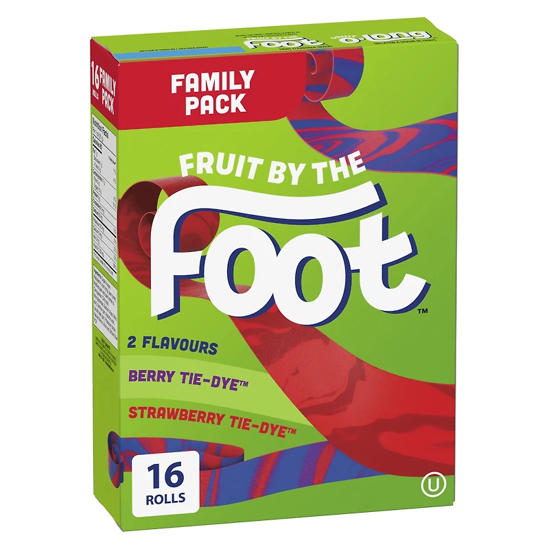 Betty Crocker™ Fruit by the Foot™ 2 Flavours  Strawberry Tie-Dye™ / Berry Tie-Dye™, 340 g