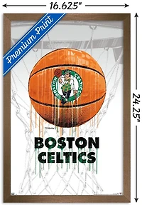 NBA Boston Celtics - Drip Ball 20 Wall Poster