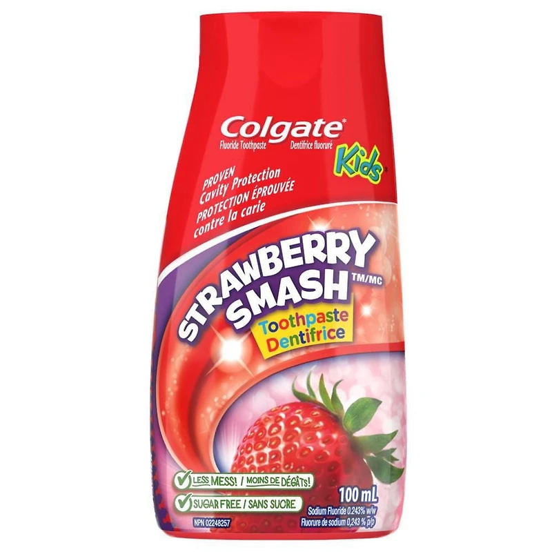 Dentifrice et rince-bouche 2 en 1 pour enfants en gel liquide Colgate Fraise 100 ml