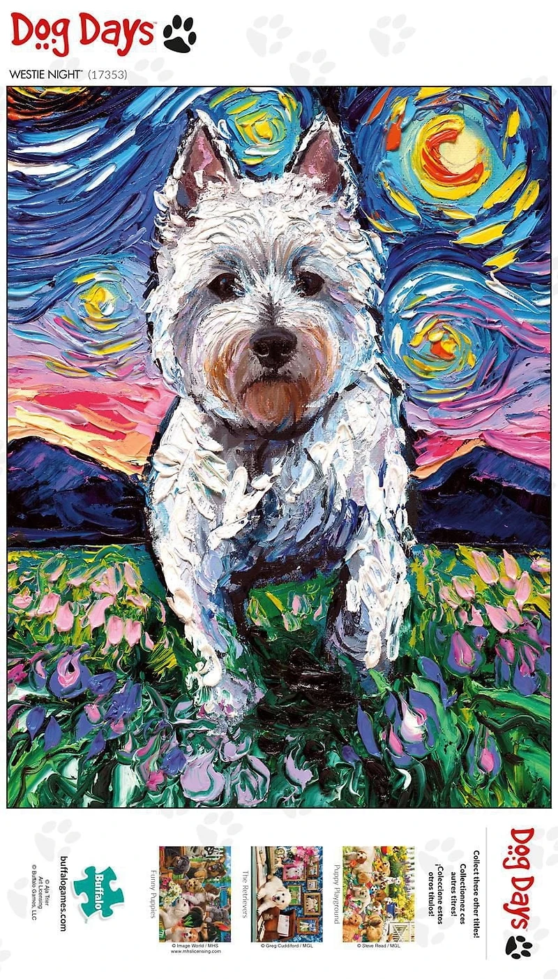 Buffalo Games - Dog Days - Westie Night - 750 Piece Jigsaw Puzzle
