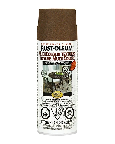 Peinture en aérosol texturée Rustoleum Multicolore Marron Automnal 340g