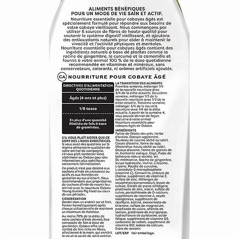 Oxbow Essentials Senior Guinea Pig Food, 8lb