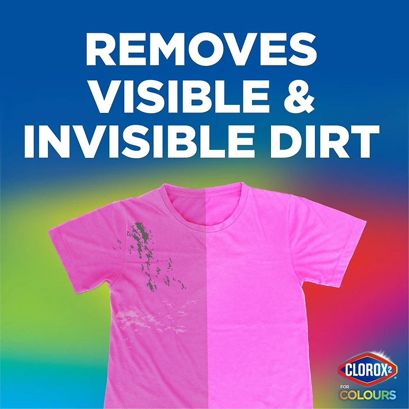 Clorox 2® for Colours, détachant et additif pour la lessive, 2.6L, sans javellisant Ravivez vos couleurs
