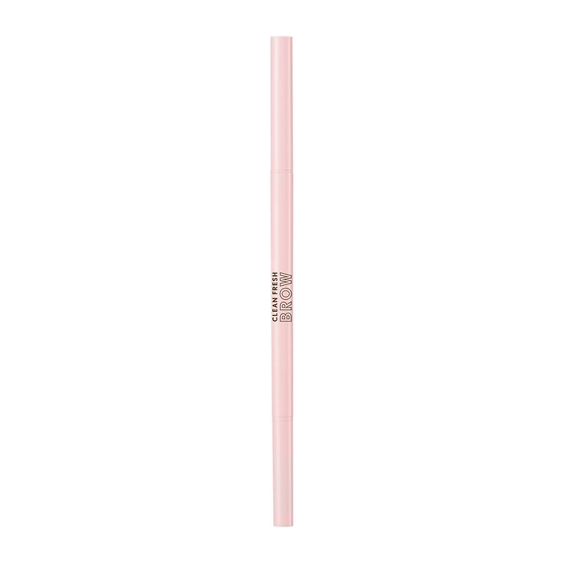 Clean Fresh Brow Nano Eyebrow Pencil, Ultra-Precise Tip, Waterproof, Transfer-Resistant, Built-In Spoolie, Vegan Formula, 1mm nano precision tip
