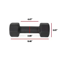 CAP Barbell, Black Neoprene Dumbbell, 7lb, Single