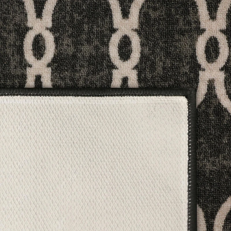 18"x30" Decorative Sharaya Mat, 18"x30" Decorative Sharaya Grey Printed Doormat