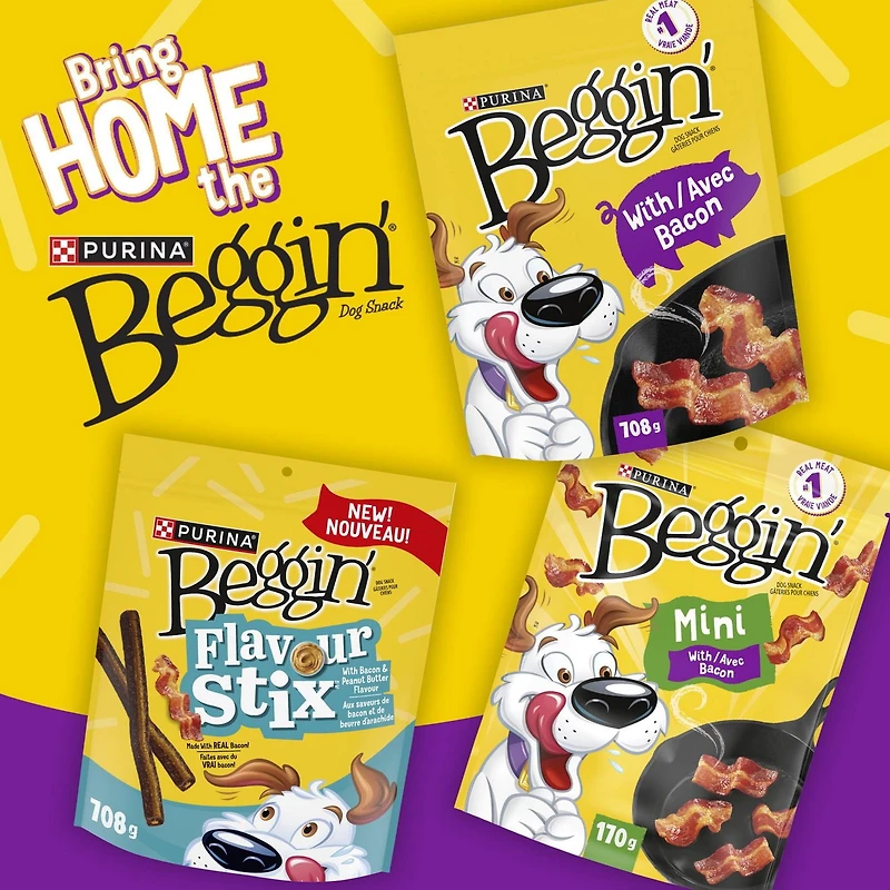 Beggin' Strips Mini with Bacon, Soft Dog Treats 170 g, 170 g