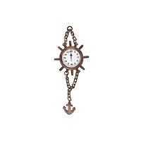 IH Casa Decor Clock De Chaîne De Roues En Bois En Bois Avec Ancre
