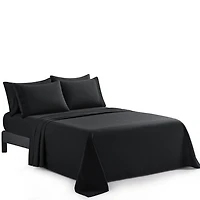 Marina Decoration Ultra Soft Silky Deep Pocket Solid Rayon from Bamboo Bedding All Season Sheet Set