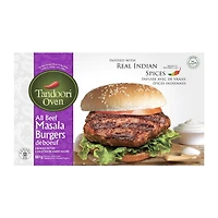 Tandoori Oven All Beef Halal Masala Burgers