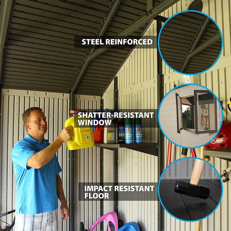 LIFETIME 11 Ft. X 18.5 Ft. Outdoor Storage Shed