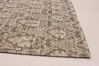 ECARPETGALLERY Tapis Fait à la Main pour Salon, Salle à Manger et Chambre à Coucher Transitionnel Collection Collage 4'6" x 6'6" en Gris