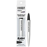 Hard Candy Color Liquid Eyeliner w Lash Boost Serum, Métallique Metallic, 4,14 ml