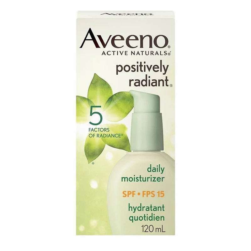 Aveeno Face Moisturizer SPF 15, Positively Radiant Facial Cream