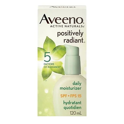 Aveeno Face Moisturizer SPF 15, Positively Radiant Facial Cream