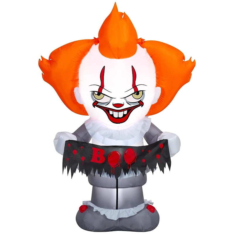 Pennywise à air comprimé avec bannière Welcome To Derry MD WB (WMCA)