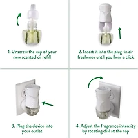 Air Wick Plug In Huile Parfumée, 2 Recharges, Fresh New Day, Simply Cotton, (2x20mL) 2x20ML