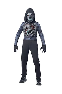 Way to Celebrate Child Boy's Halloween Light Up Cyborg Skeleton Costume