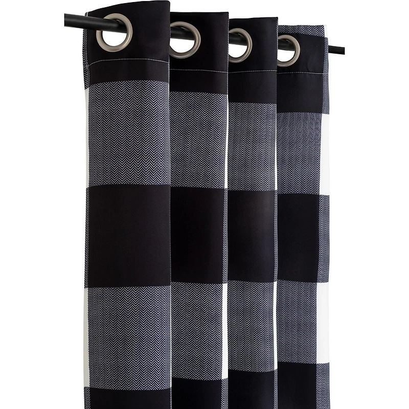Safdie & Co. Rideau 2PK 84L Noircissant Tissé Noir Blanc