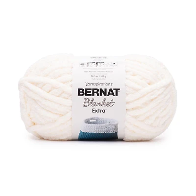 Bernat® Blanket Extra™ Yarn, Polyester #7 Jumbo, 10.5oz/300g, 97 Yards, Cuddly chenille-style yarn