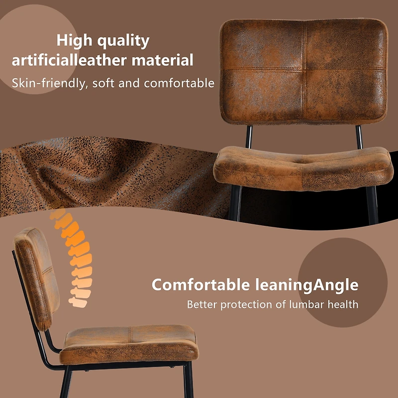 Ensemble de salle à manger compact Homy Casa avec chaises rembourrées en suédine et table ronde noire, 5 pièces pour petits espaces