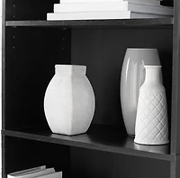 Mainstays 5-Shelf Bookcase with Adjustable Shelves, True Black Oak